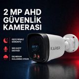 Karer 2 Mp Warmled Sesli Ahd Bullet Güvenlik Kamerası – Dahili Mikrofonlu, Renkli Gece Görüşlü