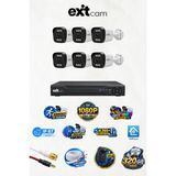 Karer EXİTCAM 6 Kameralı 2 MP 1080P Full HD AHD Güvenlik Kamera Seti - Gece Renkli 320GB HDD 8 Kanal DVR - Beyaz