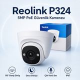 Karer Reolink P324 5mp Poe IP67 Gece Görüşlü Dome Güvenlik Kamerası
