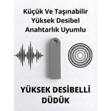 Karerca 2 Adet Acil Durum Deprem Düdüğü Kompakt Yüksek Desibelli - Gri