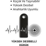 Karerca 2 Adet Acil Durum Deprem Düdüğü Kompakt Yüksek Desibelli - Siyah