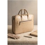 KARF Premium Vegan Deri Laptop Çantası" (15-16" MacBook/PC, Kapsamlı Organizer ve El Çantalı)