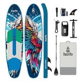karfe 11x31"x6" (335cm) SUP Şişme Kürek Sörfü - Stand Up Paddle Board - Tüm Yardımcı Ekipmanlar Pakete Dahildir (Angel Wing)