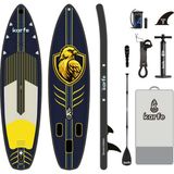 Karfe 320X81X15CM Woven Stitch ve Msl Fusion Teknolojisi - Şişme Paddle Board ve Deniz Bordu, Full Aksesuarlı Sup Board Seti, Taşınabilir ve Dayanıklı Stand Up Paddle - Kürek Sörfü (Gilded Wing)