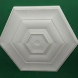 KARGO BEDAVA KURUMSAL FATURA PAKPİYER Dekor Göbek Kartonpiyer Stropiyer Tavan Lamba Göbeği - Altıgen 48 Cm (48X48X3)