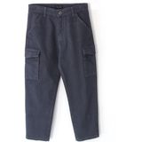 Kargo Cep Erkek Çocuk Kanvas Pantolon Lacivert Renk Erkek Çocuk Keten Panolon 001-0002081 - Relax Fit - 6 - 7 Yaş
