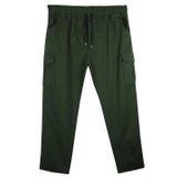 Kargo Cepli 100 Kilo-180 Kilo Arası Için Uygun Erkek Büyük Beden Gabardin Pantolon (Yeşil, 8XL)