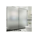 kargo poşetim 61 Cm x 1 Metre Gümüş Frosted Cam Kumlama, Ofis, Duşakabin ve Balkon Camı Buzlu Kaplama Folyosu