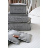 Karhome Avm Bavul Organizer 6'lı Bavul Organizer 6 Parça Bavul Düzenleyici Çizgili - Gri