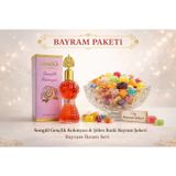 Karia Songül Gençlik Kolonyası ve 1 Kg Şölen Bayram Şekeri Paketi | Karışık Sert ve Meyve Aromalı Jöle Şek