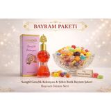 Karia Songül Gençlik Kolonyası ve 1 Kg Şölen Bayram Şekeri Paketi | Karışık Sert ve Meyve Aromalı Jöle Şeker Misafir İkram Seti - 200 ml