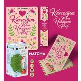 Karıcığım Bana Hikayeni Anlat Ayraç Kartpostal - Çilekli Matcha Çayı
