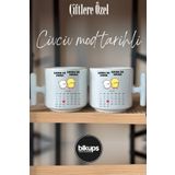 karım da karım kocam da kocam Tarih Baskılı Nescafe Fincanı T kulp 2li