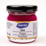 Karin 304 Fuşya 40 ml Ezilmiş Ebru Boyası