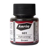 Karin 5745786 N:601 Kahverengi 45 ml Hat Mürekkebi