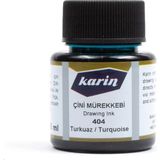 Karin Çini Mürekkebi 45 ml Mavi Turkuaz