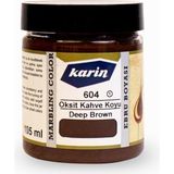 Karin Ebru Boyası 105 ml 604 Oksit Koyu Kahve