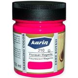 Karin Ezilmiş Ebru Boyası 105ml 310 Florasan Magenta