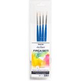 Karin FD383T5SN1 By Da Vinci Çok Amaçlı (Nail Art, Detay, Tezhip, Minyatür Suluboya Guaj Boya) Fırça Seti No: 4, Mavi