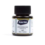 Karin Hat Mürekkebi 45ml N:201 Sarı