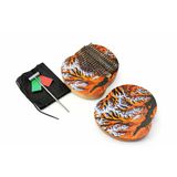 Karin Kal17leo 17 Tuşlu Leo (Aslan) Desenli Kalimba | Vahşi Doğa Temalı Tasarım, Berrak Tonlar, Ergonomik Gövde