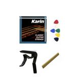 Karin Klasik Gitar Aksesuar Set Tel+Kapo+Pena+Eşik