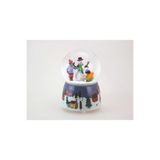 karinabest Musicbox Porselen Snow Children Kar Küresi 100mm, Çocuklar İçin Kardan Adam Tasarımı