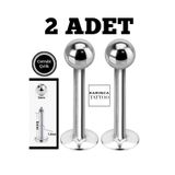 Karınca Piercing 2 Adet Çelik Piercing Tragus Labret Dudak Snake Bites Medusa Monroe Conch Flat Helix Burun Keloid