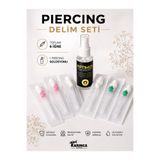 Karınca Piercing 6 Adet Piercing Delim iğnesi Ve Piercing Solüsyonu ilk delim Piercing Seti