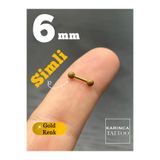 Karınca Piercing Altın Rengi Simli Küçük Çubuk Rook Forward Helix Kıkırdak Kulak Piercingi
