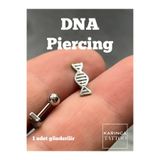 Karınca Piercing Dna Sarmalı Cerrahi Çelik Kulak Flat Forward Helix Conch Tragus Piercing Kimya Biyoloji Science