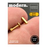 Karınca Piercing Düz Modern Fashion Altın Rengi Tragus Helix Conch Labret Dudak Kulak Piercing