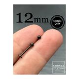 Karınca Piercing İlk Delim 12 Mm Siyah Labret Conch Dudak Kulak Büyük Piercing