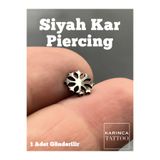Karınca Piercing Kar Siyah Piercing Flat Conch Kulak Tragus Helix Piercing Rock Heavy Metal Gothic Gotik