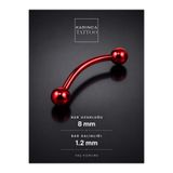 Karınca Piercing Kırmızı Helix Kulak Conch Orbital Snug Kıkırdak Kaş Piercing