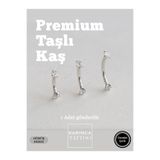 Karınca Piercing Premium Taşlı Piercing Gold veya Gümüş Kaş Banana Bell Rook Conch Helix Smiley Septum Nipple Kulak