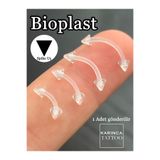 Karınca Piercing Şeffaf Alerji Yapmaz Bioplast Spike Kaş Piercing Snug Daith Rook Helix Conch Anti Tragus Smiley Lobe