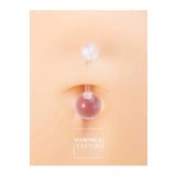 Karınca Piercing Şeffaf Bioplast Göbek Piercingi Alerji Yapmaz Hamile Piercing İlk Delime Uygun (Karınca Tattoo)