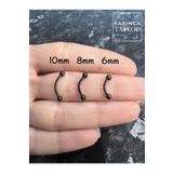 Karınca Piercing Siyah Kaş Piercingi Kulak Snug Helix Kıkırdak Tragus Daith Conch Rook Piercing