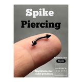 Karınca Piercing Siyah Spike Piercing Rook Helix Nipple Smiley Septum Conch Bridge Snug Daith Kaş Cerrahi Çelik