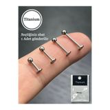 Karınca Piercing Titanyum Kıkırdak Kulak Tragus Dudak Forward Helix Flat Septum Burun Conch Labret Piercing