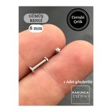 Karınca Piercing Yıldız Piercing Kulak Dudak Burun Nostril Conch Kıkırdak Helix 8 mm Tragus Piercing Cerrahi Çelik