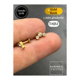 Karınca Piercing Zarif Elit Moda Yüksek Kalite Cerrahi Çelik Conch Forward Helix Kıkırdak Tragus Piercing Taşlı Küpe