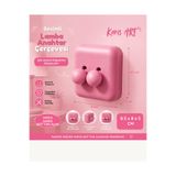 Karis ART Pembe Sevimli Küre Detaylı Dekoratif Lamba Anahtarı Kapağı | Tek/Çift Uyumlu - Salon, Hol, Mutfak, Yatak, Çocuk, Genç Odası Dekoru