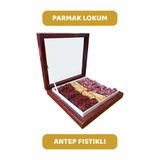Karışık Antep Fıstıklı Parmak Lokum (Zereşk Üzümlü, Kadayıflı, Gül Yapraklı, Narlı, Güllü) 400 Gr