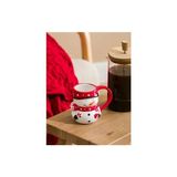 Karışık Baskılı Yılbaşı Temalı Seramik Kupa 300 ml - Renkli