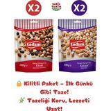 Karışık Kuruyemiş Çiftli Paket – Tazeliği Kilitli Paketle Koruyun (720 Gram)