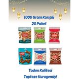 Karışık Kuruyemiş Paketi – 1 kg Lezzet Şöleni - 20 Paket Tadım Kalitesi
