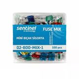 Karışık Mini Bıçak Sigorta Plastik Kutulu 100'Lü Paket