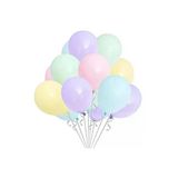 Karışık Mini Boy 5 İnç Makaron Balon, 100 Adet Parti Malzemesi